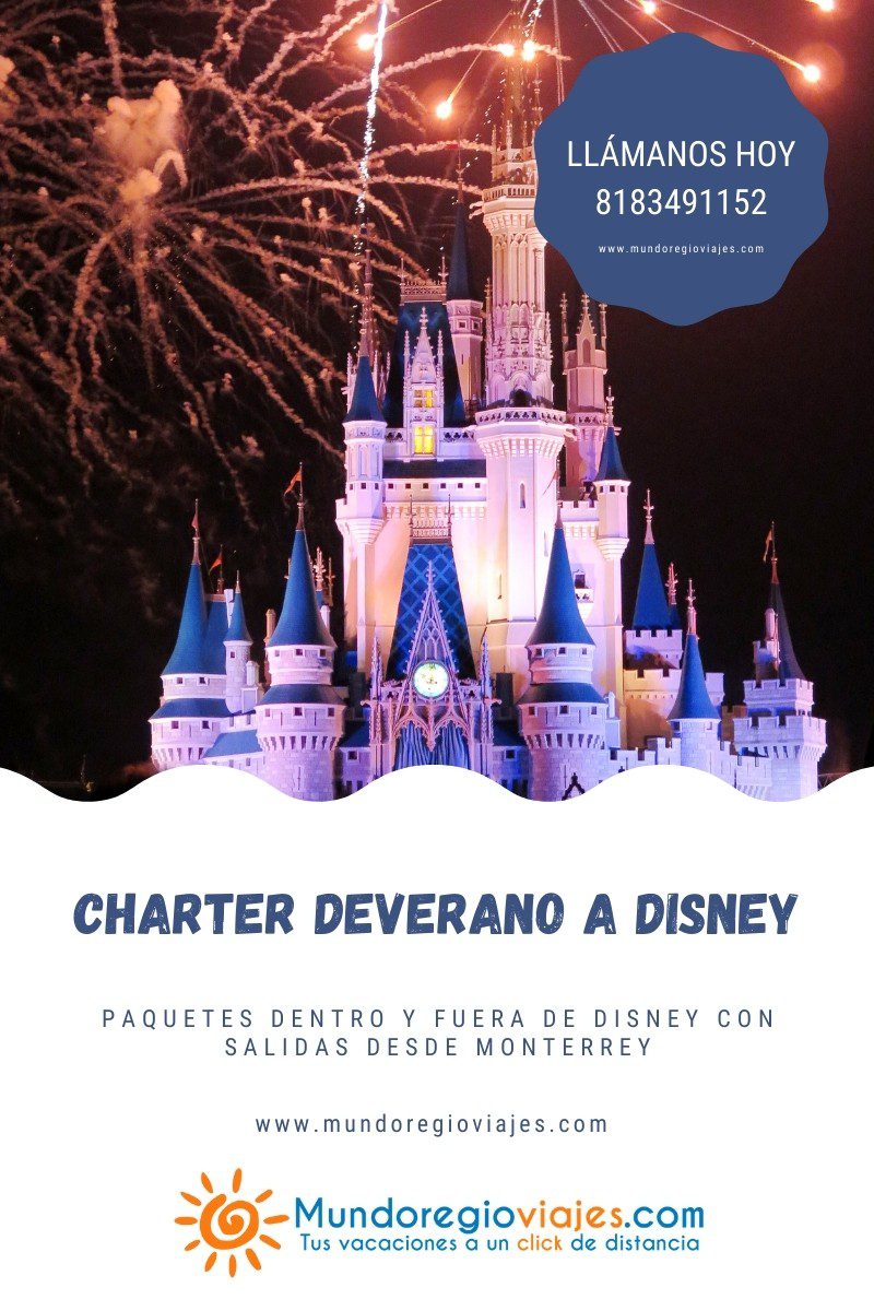 Charter de verano a Disney con Mundoregio Viajes